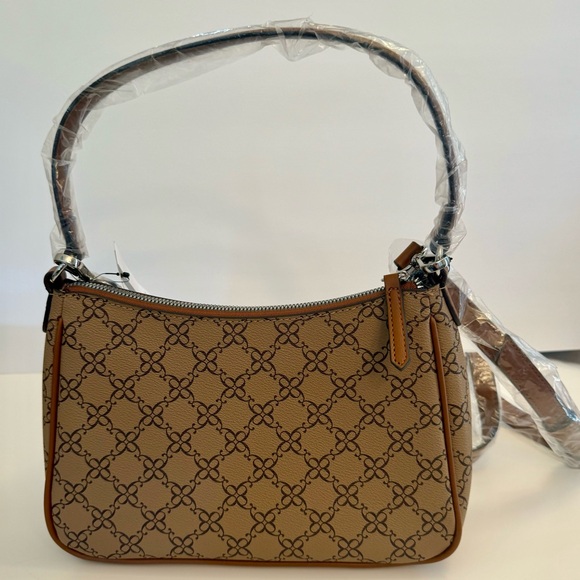 NWT. Nine West Collette Mini tan and brown shoulder crossbody bag - Picture 6 of 15